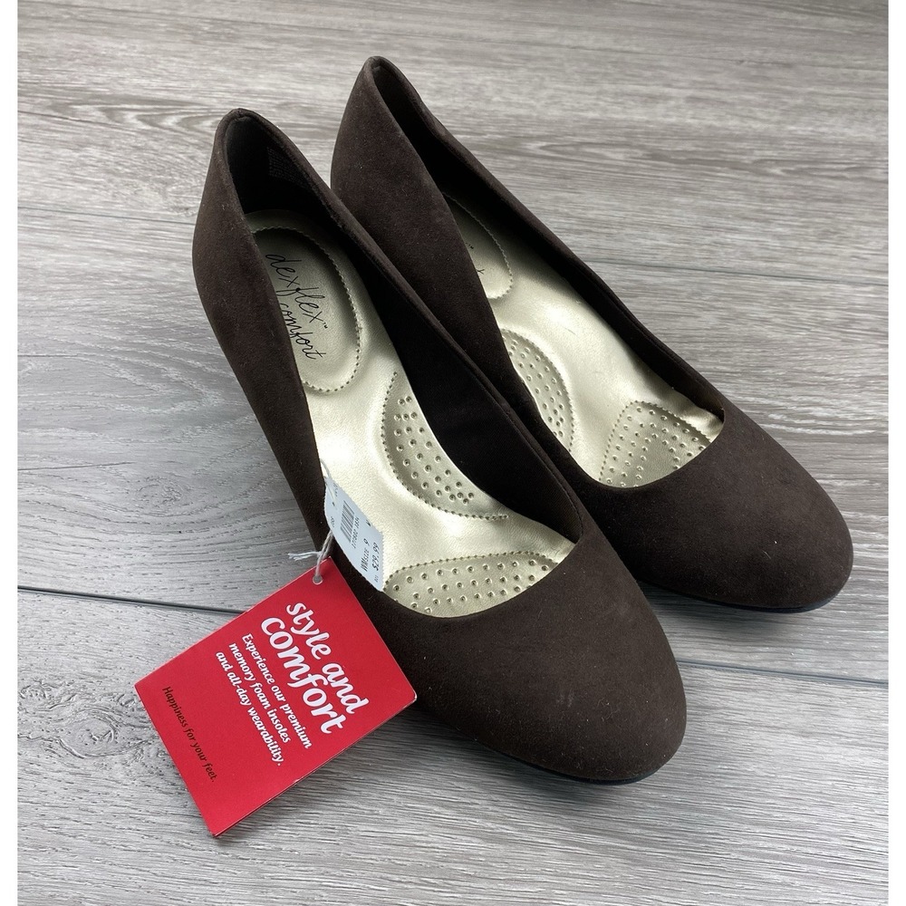 Dexter Comfort Women's Comfort Heel Pumps Brown Size 9W New